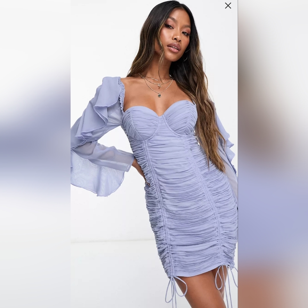 💜💙 NWT ASOS LUXE Coreset Mini Dress